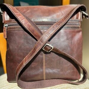 Jack Georges Brown Crossbody